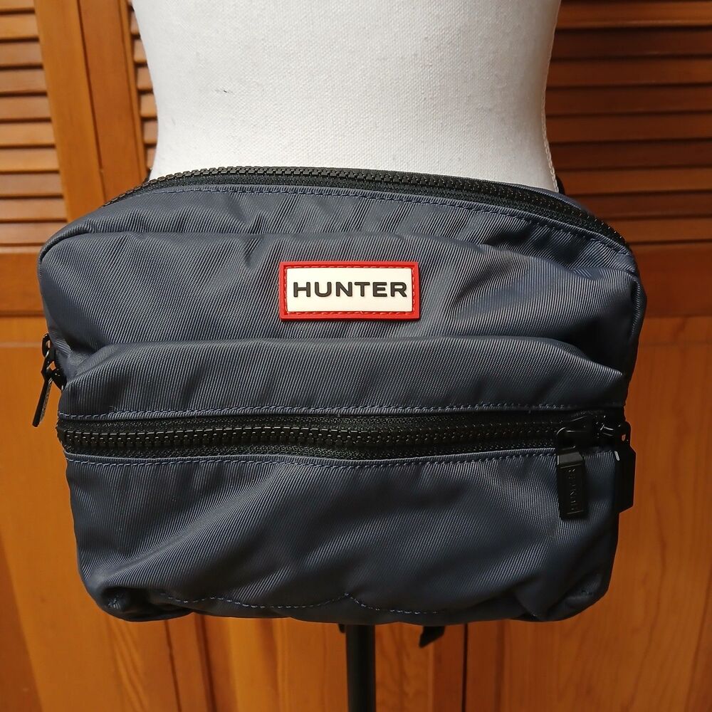 Hunter Gray Adjustable 100% Nylon Bum Bag Fanny Pack Waist Purse 11x7x2